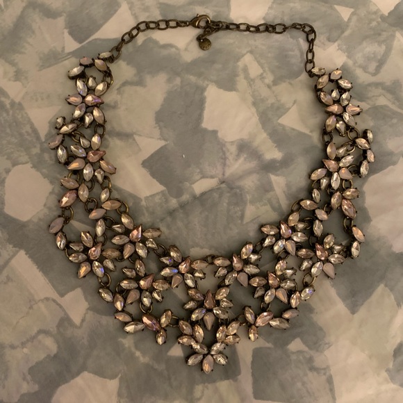 Bauble Bar Rose & Crystal Necklace - Picture 1 of 2